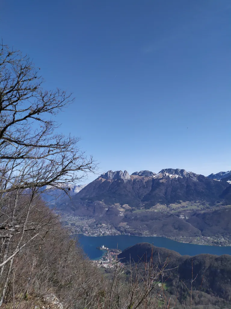 Large View of Annecy Lake and Mountains